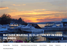 Tablet Screenshot of bayside-marina.com